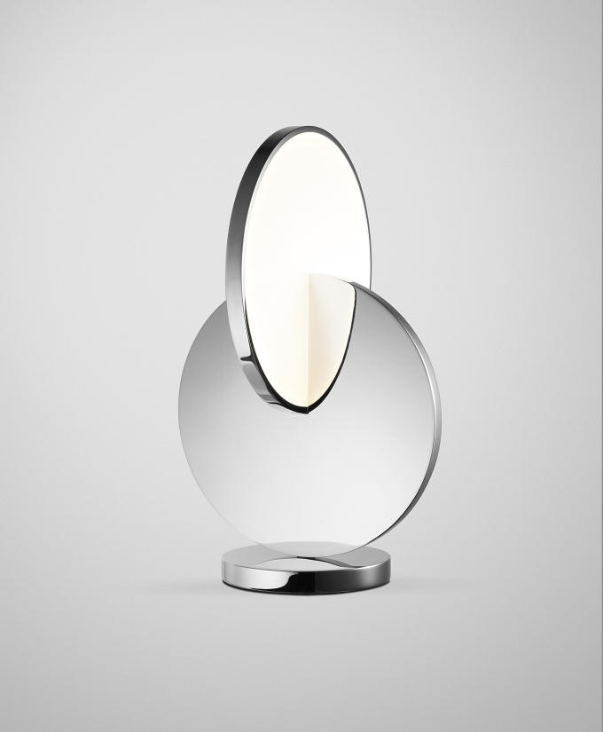 Eclipse Table Lamp Polished Chrome