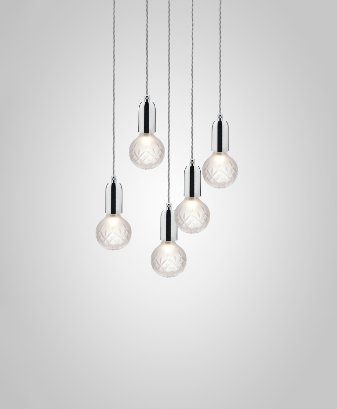 croppedimage680825-Frosted-Crystal-Bulb-Chandelier-5-Piece-Polished-Chrome-Pendants-and-Satin-White-Ceiling-Plate-Studio-WEB-P (1)