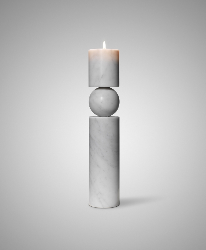 croppedimage680825-Fulcrum-Candlestick-Large-White-Marble-with-candle-studio (1)